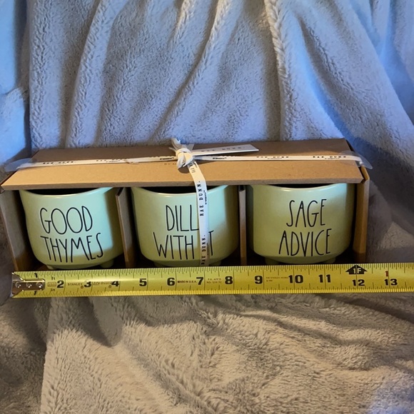 Rae Dunn Set of Three “Footed” Planters - Picture 5 of 6